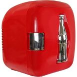 RRP £89.32 Coca Cola Heritage Coke 7.9L 12 Can Portable Mini Fridge