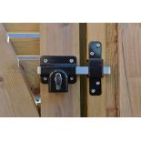 RRP £62.77 Gatemate 1490106 Euro Long Single Throw Lock with Thumb Turn P11