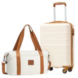 RRP £67.91 COOLIFE Cabin Suitcase 55X35X20cm and Cabin Bag 20L(40X25X20cm)