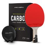 RRP £27.37 PRO-SPIN Table Tennis Bat With Pro Carbon Fibre Technology