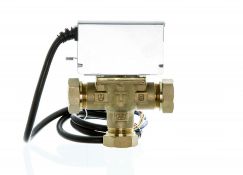RRP £45.61 Team Controls 3 Port Mid Position Motorised Zone Valve 22mm 5 Wire