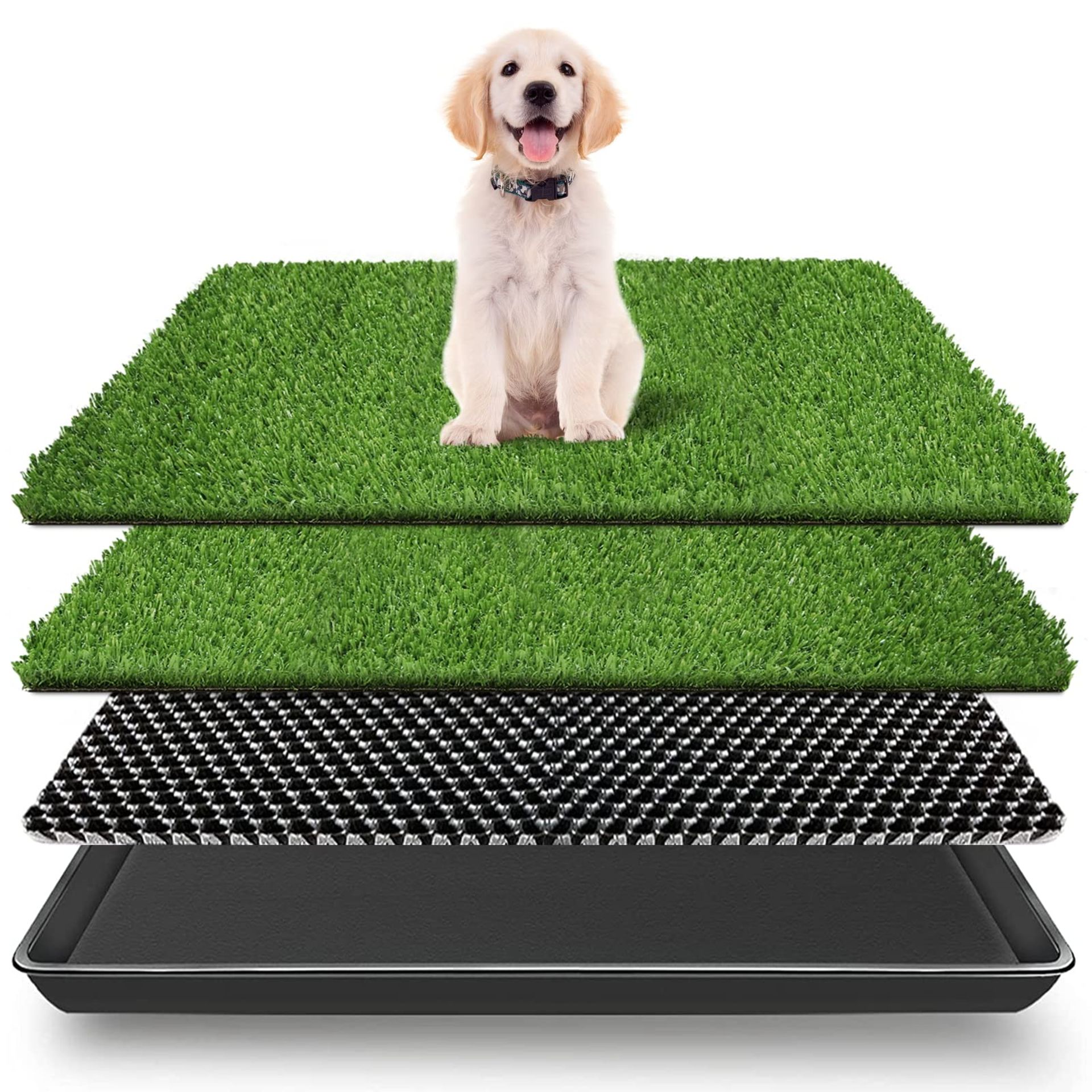 RRP £48.81 VKMUOI Dog Grass Pad with Tray Pet Training Pads with