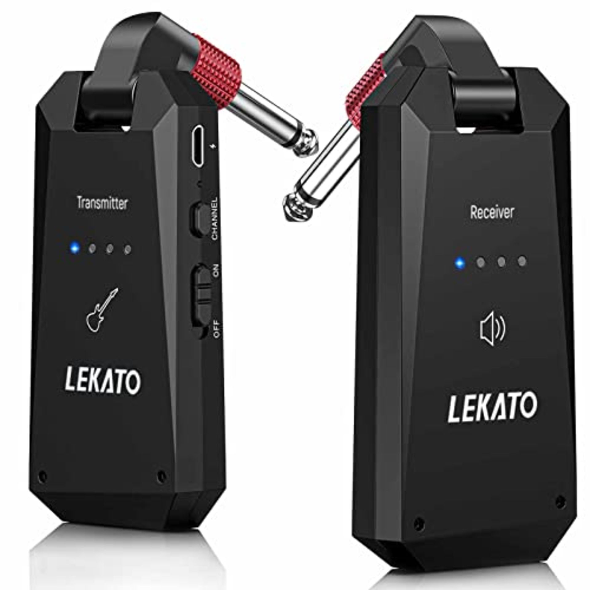 RRP £67.12 LEKATO 5.8 GHz Wireless Guitar System GuitarTransmitter