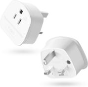 RRP £12.55 Aieve US to UK Plug Adapter