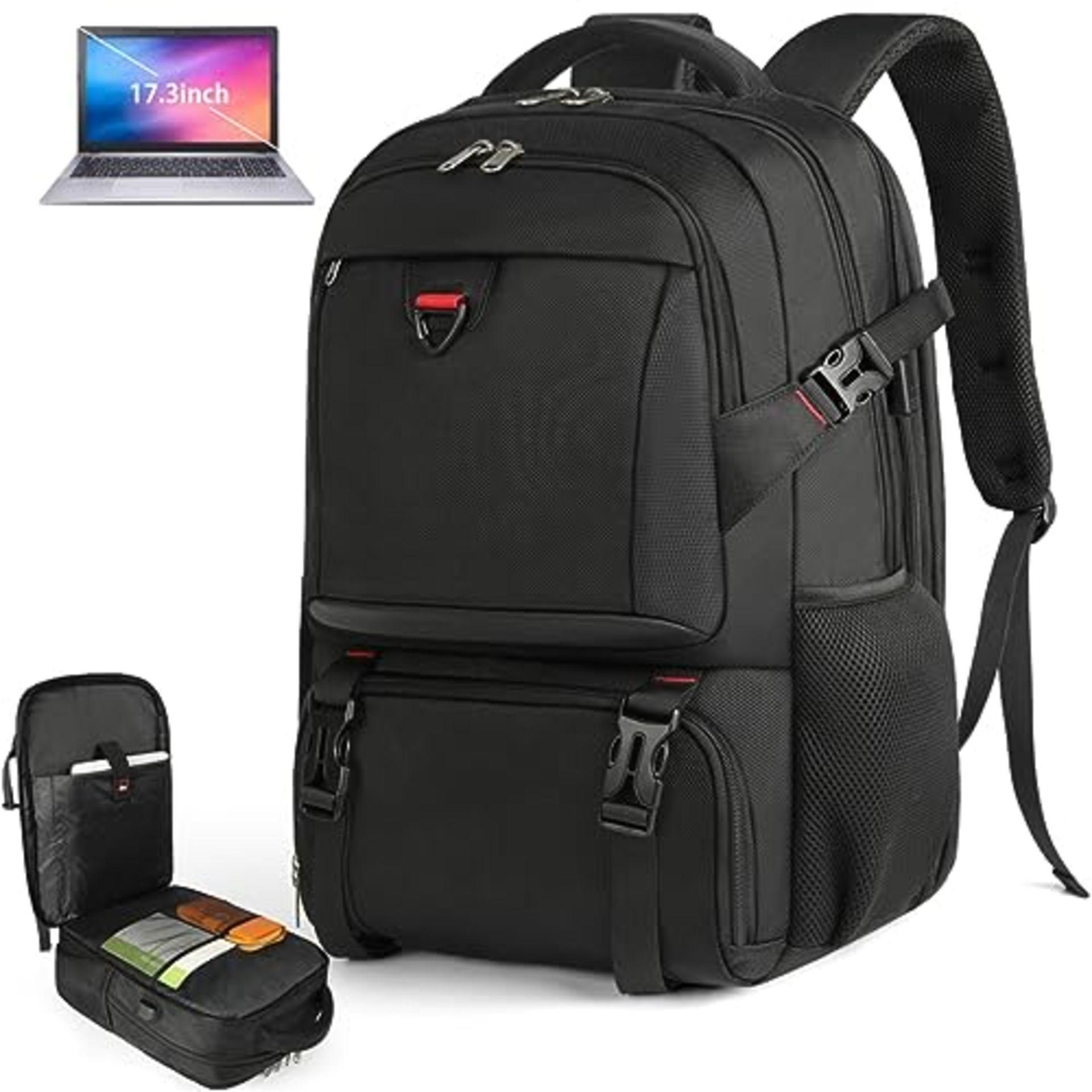 RRP £37.65 NEWHEY Laptop Backpack 17.3 Inch with Insulated Lunch