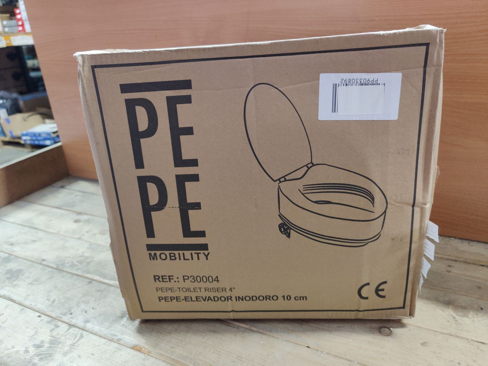 RRP £44.65 Pepe - Raised Toilet Seat with Lid 4 Inches - Image 2 of 2