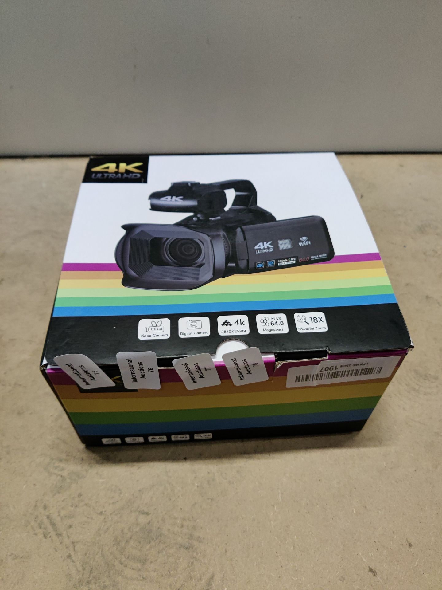 RRP £273.99 Camcorder 4K Video Camera HD Auto Focus 64MP 60FPS - Image 2 of 2
