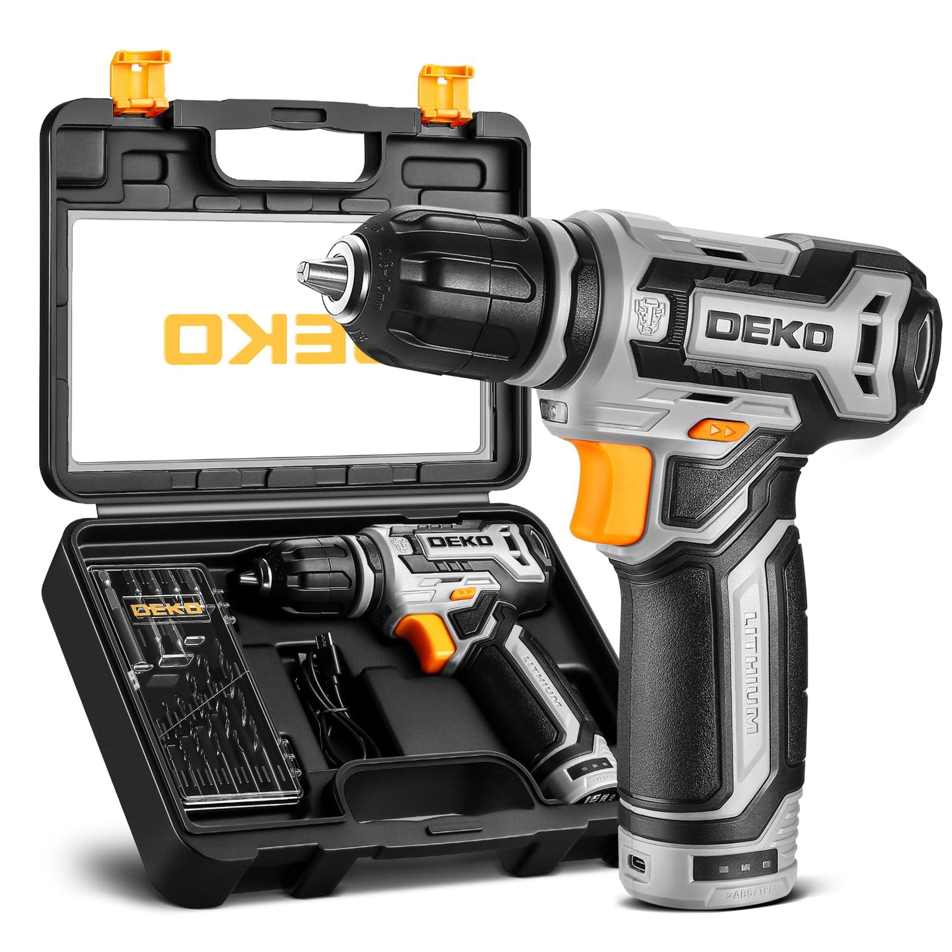 RRP £22.82 Cordless Drill DEKOPRO 12V Power Battery Drill Set