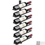 RRP £42.28 Giyiprpi Wall Wine Rack Bottle Rack for 6 Bottles