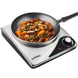 RRP £42.00 CUSIMAX Hot Plate for Electric Cooking Portable Single Hob