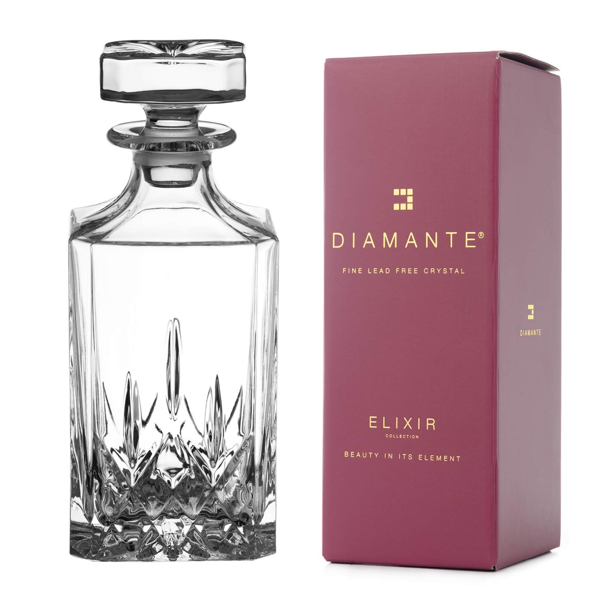 RRP £37.62 DIAMANTE Whisky Decanter Dorchester Collection