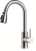 RRP £33.78 Kitchen Sink Taps Mixer with Pull Out Spray