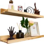 RRP £41.92 Wood Wedge Floating Shelves for Wall