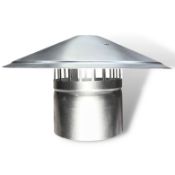 RRP £28.52 AirTech-UK Stainless Steel Roof Cowl 150mm Ducting