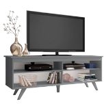 RRP £125.69 Madesa Modern Entertainment Center with 4 Shelves