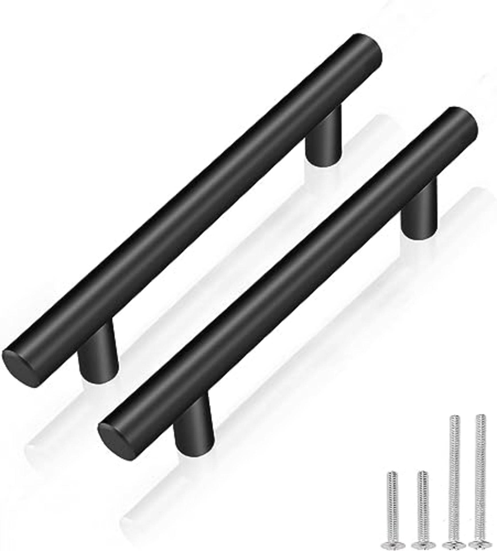 RRP £22.59 PinLin 20 Pack Black Kitchen Cupboard Handles 102mm