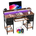 RRP £121.56 BEXEVUE Modern Desk with Power Outlets LED