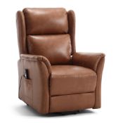 RRP £456.63 Bravich Electric Recliner Armchair - Brown. Riser And Recliner Chairs