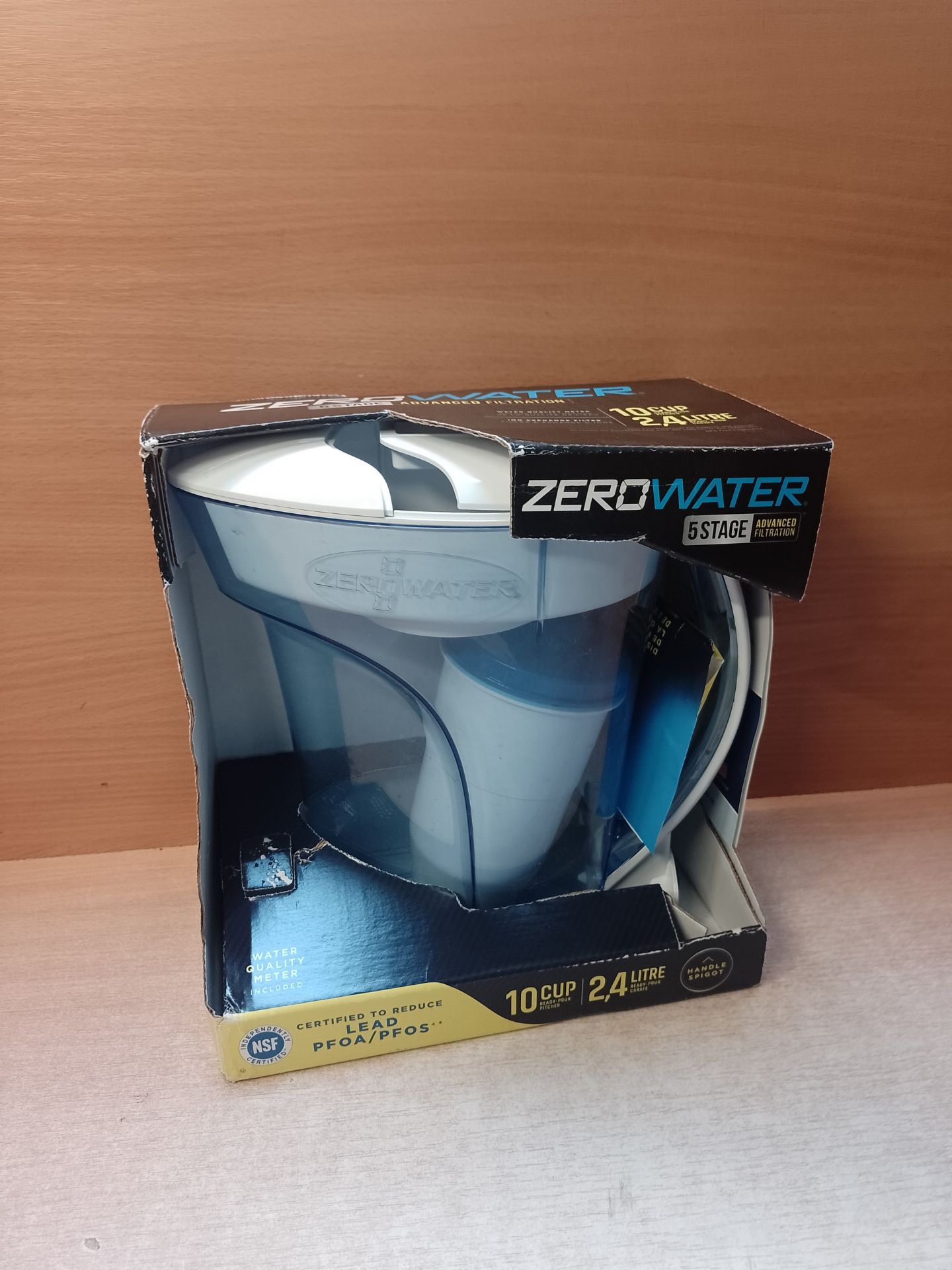 RRP £45.65 ZeroWater 10 Cup Water Filter Jug With Advanced 5 Stage Filter - Image 2 of 2