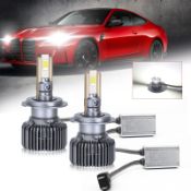 RRP £35.37 JMEST LEAD H7 LED Headlight Bulbs