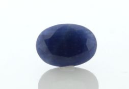 Loose Oval Sapphire 7.46 Carats - Valued By GIE £11,190.00 - Colour-Blue, Clarity-I, Certificate