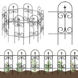 RRP £48.25 Thealyn Metal Decorative Garden Fence Border 82cm.H