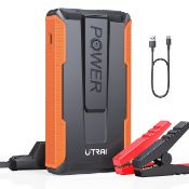 RRP £42.03 UTRAI Portable Car Battery Booster Jump Starter 13200mAh