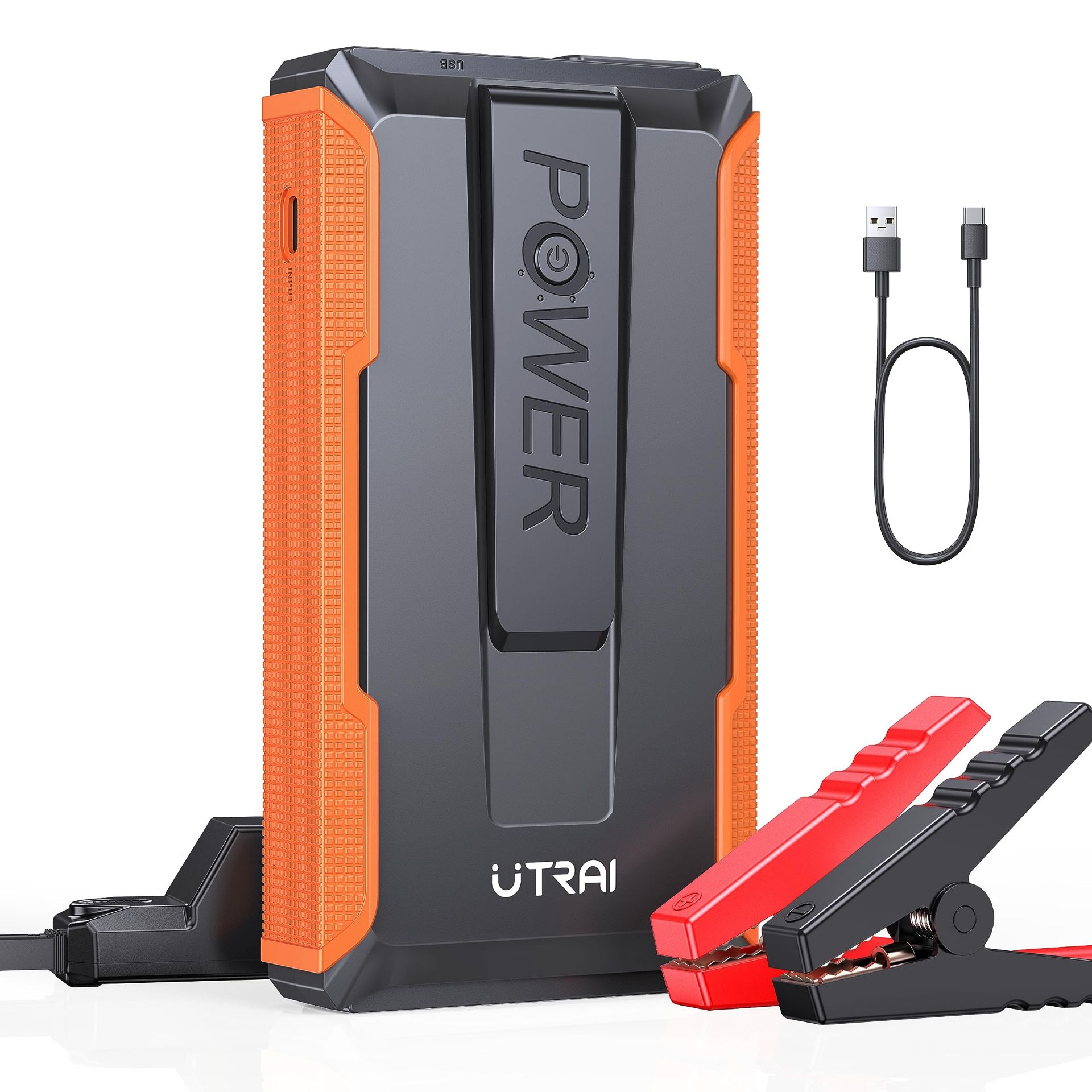 RRP £42.03 UTRAI Portable Car Battery Booster Jump Starter 13200mAh