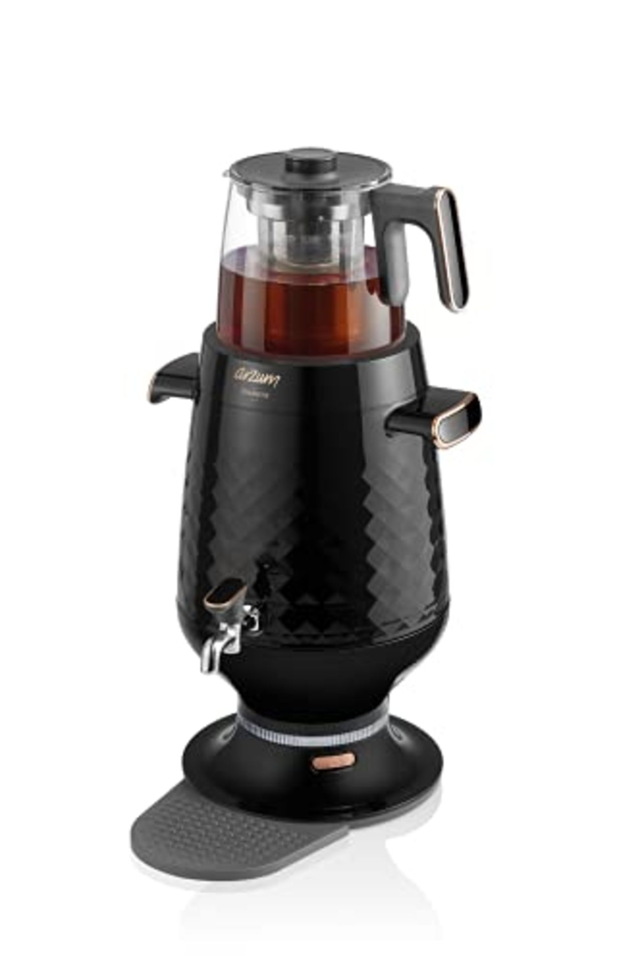 RRP £136.89 Arzum AR3083B Electric Samovar Tea Maker, 2200W, Black