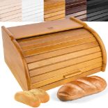 RRP £25.08 Creative Home Alder Wooden Bread Bin | 38 x 28.5 x 17.5 cm