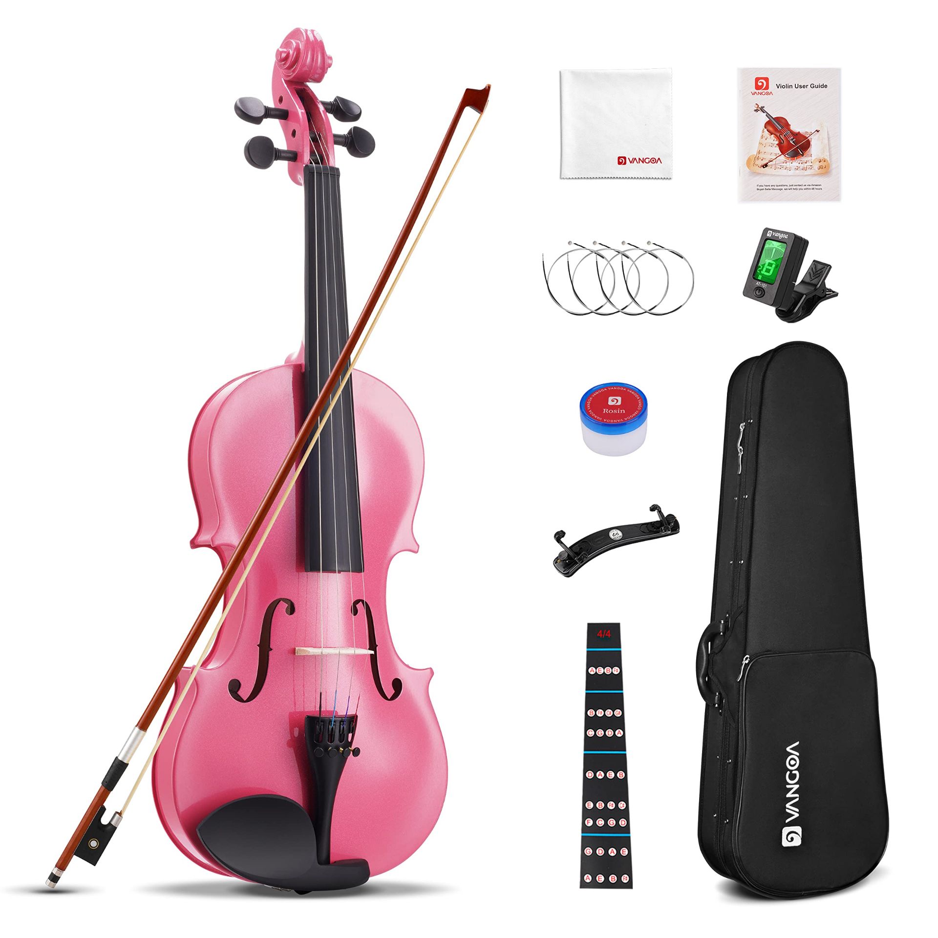 RRP £97.72 Vangoa 4/4 Violin Adult Acoustic Violin Fiddle Beginner