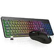 RRP £38.33 KLIM Tandem Wireless Gaming Keyboard & Mouse Combo