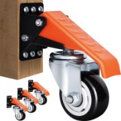 RRP £53.58 Ronlap Workbench Casters Kit 400KG Capacity