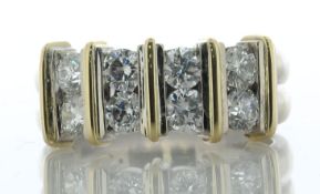 18ct White Gold Semi Eternity Style Diamond Ring 1.25 Carats - Valued By AGI £4,410.00 - This