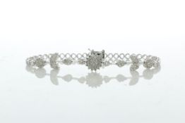 18ct White Gold Ladies Dress Diamond Bracelet 7 Inch 2.00 Carats - Valued By AGI £7,350.00 - This