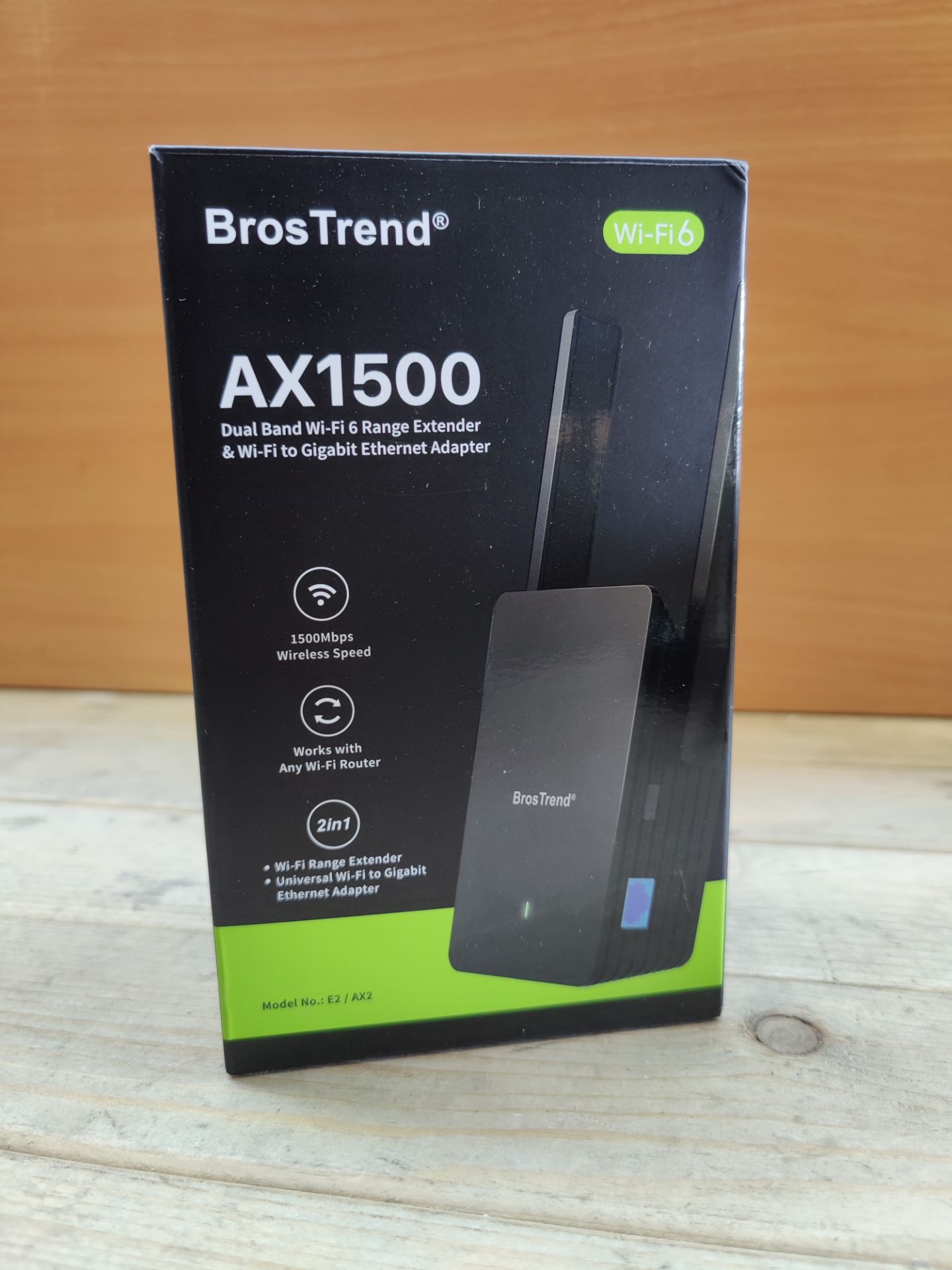 RRP £58.49 BrosTrend WiFi 6 AX1500 WiFi Extender Booster - Image 2 of 2