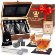 RRP £37.37 Whisky Gift Set Whisky Glass Set of 2