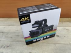 RRP £273.99 Camcorder 4K Video Camera HD Auto Focus 64MP 60FPS