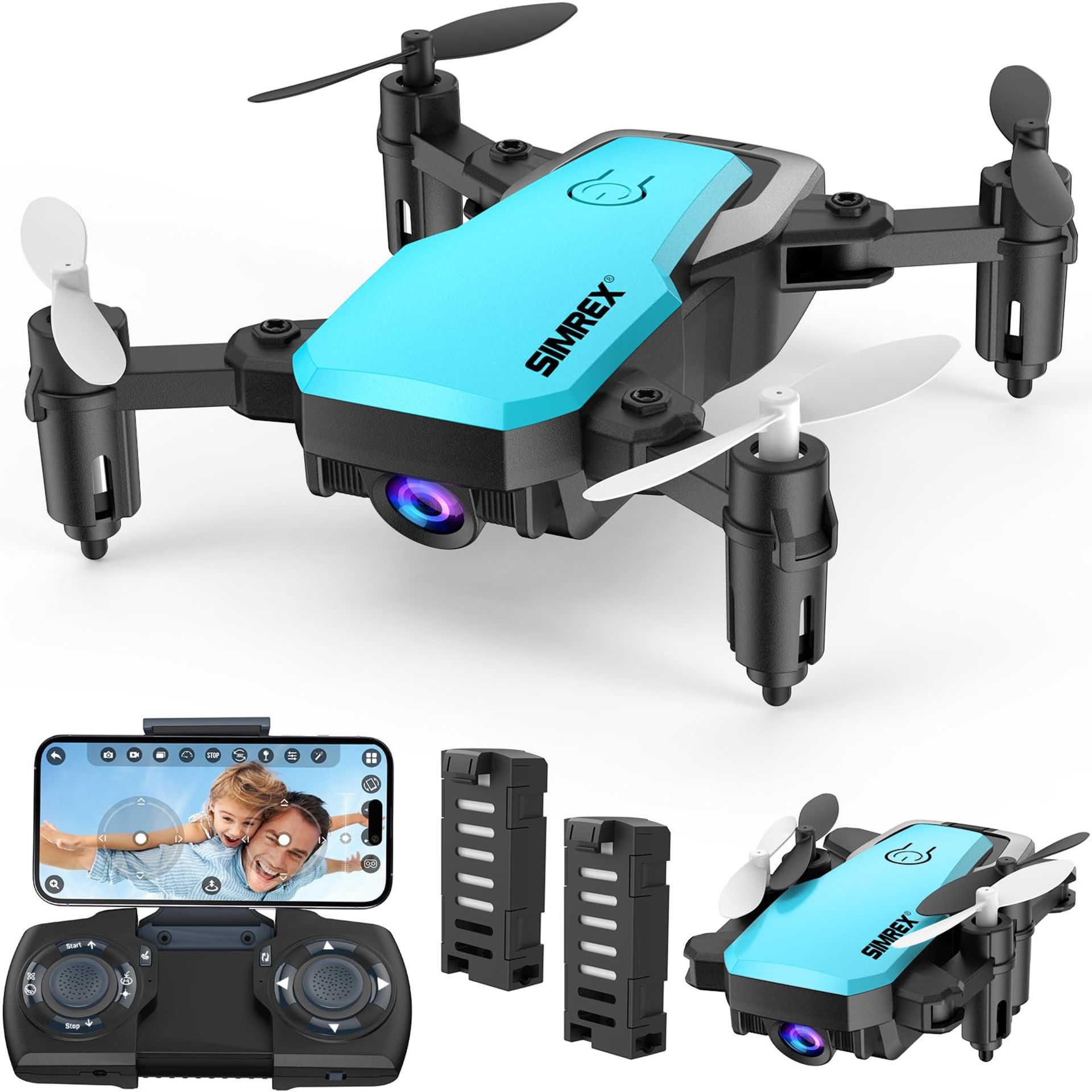 RRP £59.09 SIMREX X300C Mini Drone with Camera 720P HD FPV