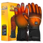 RRP £34.24 Heated Gloves for Men and Women- 5000mAH Rechargeable