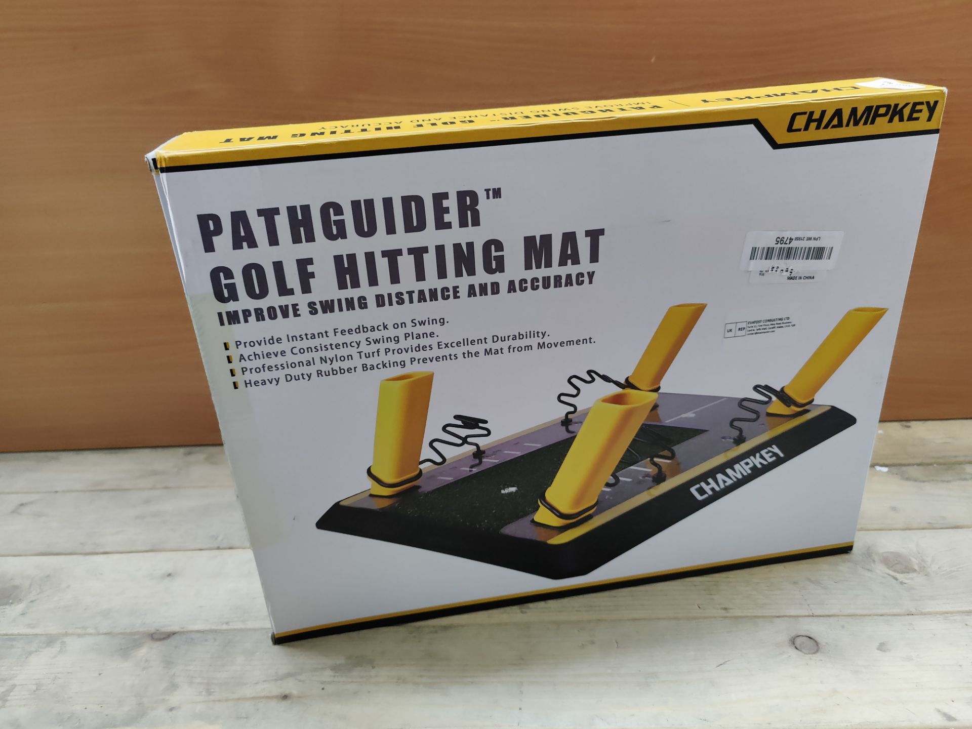 RRP £49.07 CHAMPKEY PATHGUIDER 13" x 17" Golf Hitting Mat with - Image 2 of 2