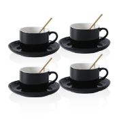 RRP £38.80 CHILDIKE Porcelain Coffee Cups and Saucers Set of 6