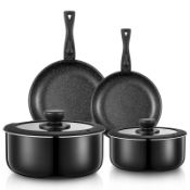 RRP £59.14 FOHERE Pots and Pans Set Nonstick