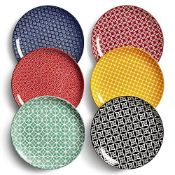 RRP £43.37 DOWAN 21.6cm Colorful Side Plates