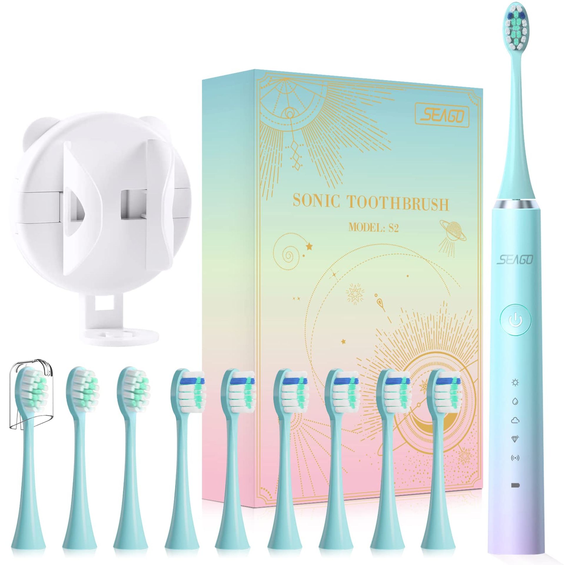 RRP £31.95 BRAND NEW STOCK SEAGO S2 Electric Toothbrushes Kids 10+ Years and Adults