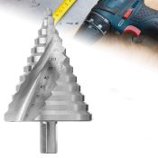 RRP £28.96 OCGIG 6-60mm Large HSS Spiral Groove Step Drill Cone Drill Bit Hole Cutter