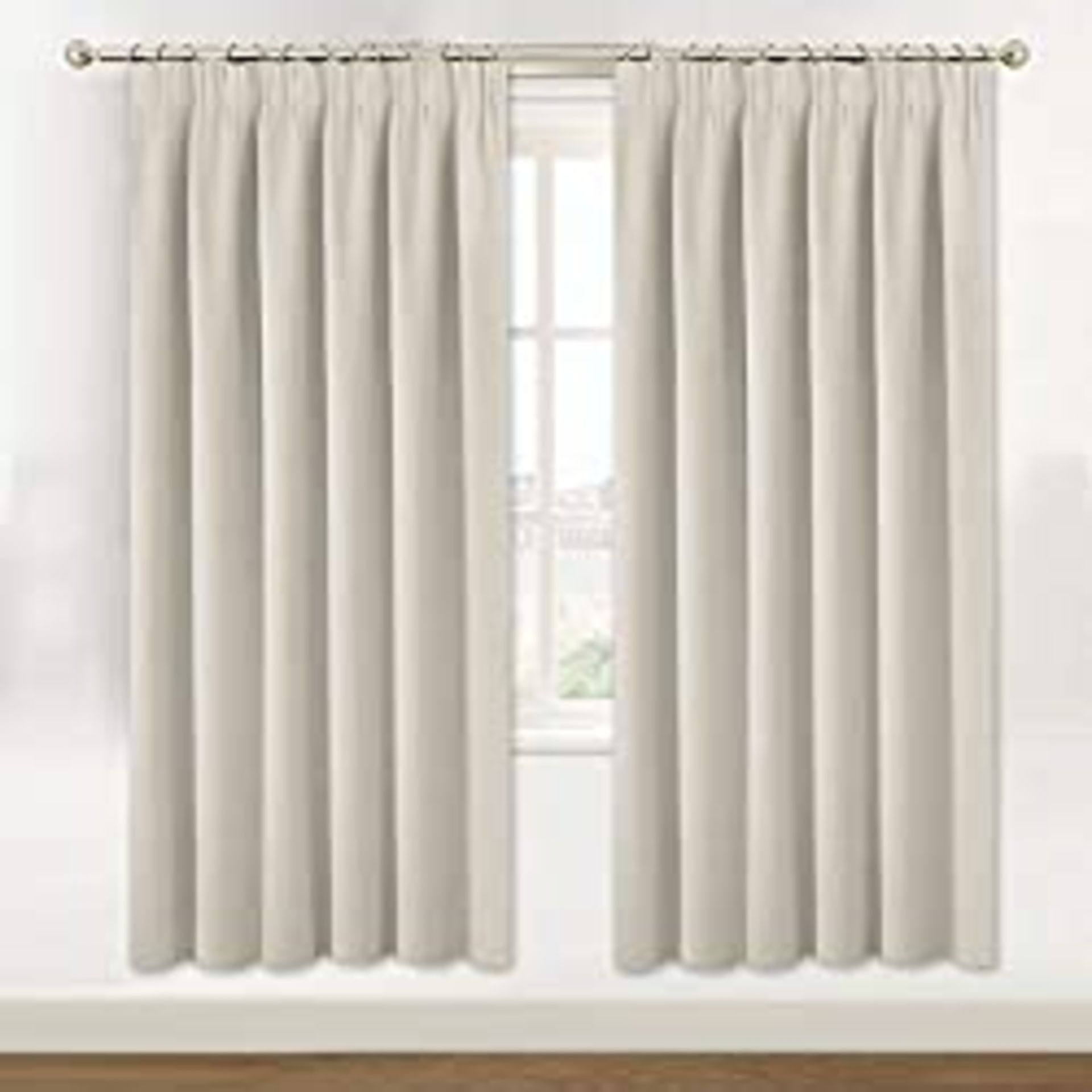 RRP £50.22 BellaHills Blackout Curtains 2 Panels Set Thermal Insulated