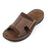 RRP £44.40 TIESTRA Mens Leather Sandal Wide Fit Walking Fisherman