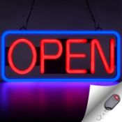 RRP £65.06 FITNATE LED Open Sign