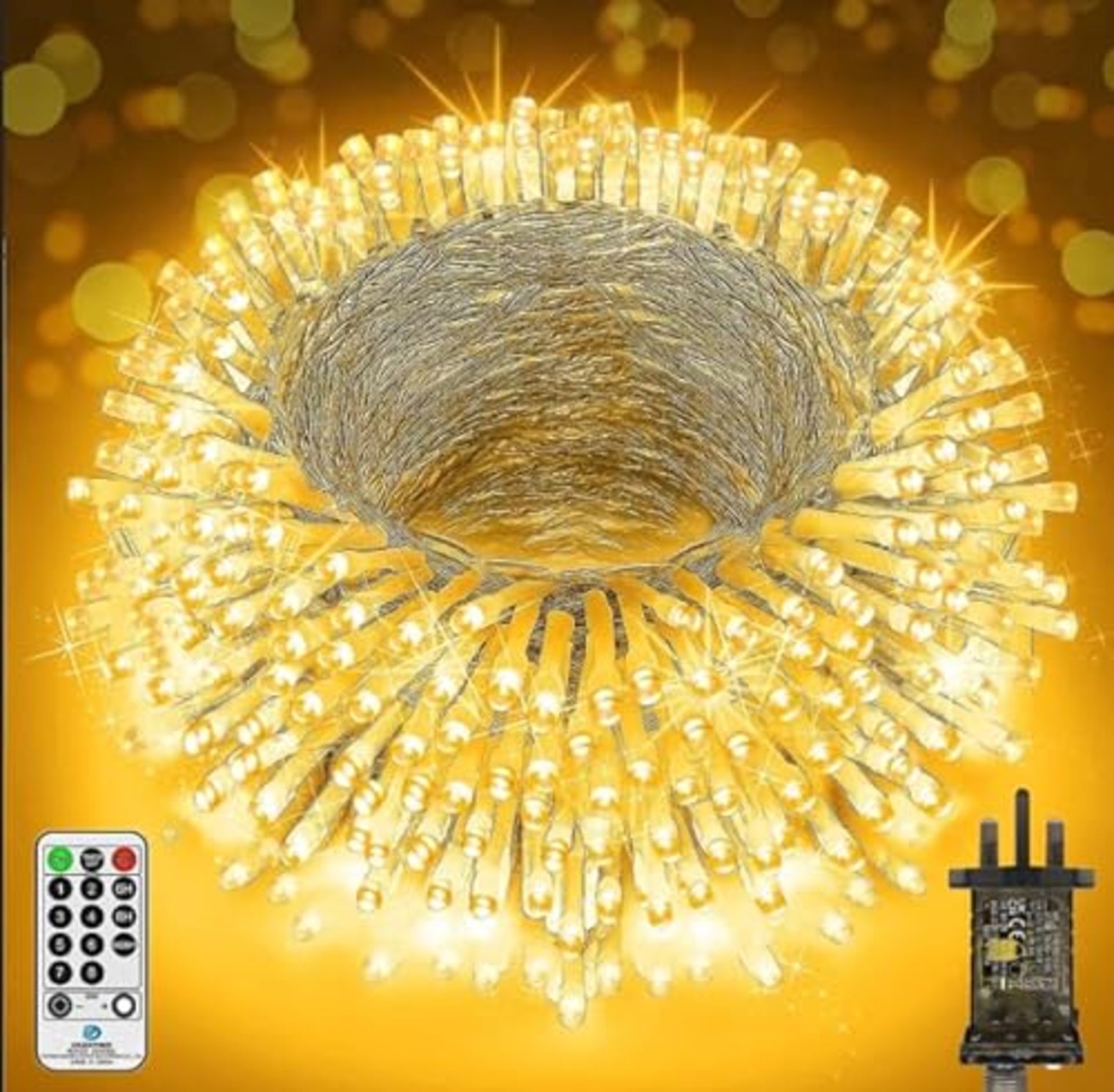 RRP £55.92 JXLEDAYY Outdoor Christmas Lights 1000 LED 394ft Super